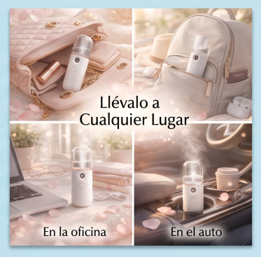 Nano Spray Facial Portátil: Piel Radiante e Hidratada 24/7